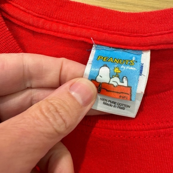 Vintage Peanuts Gildan Cotton Men's Boxy Tee Short Sleeve Snowman / large - Picture 4 of 11